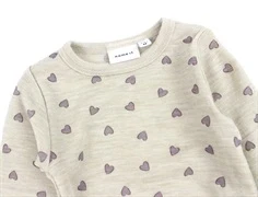 Name It pure cashmere hjerter body merinould